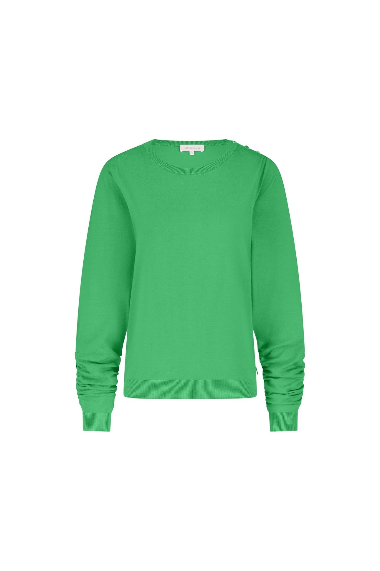 MOLLY SCRUNCH PULLOVER GREEN APPLE 4