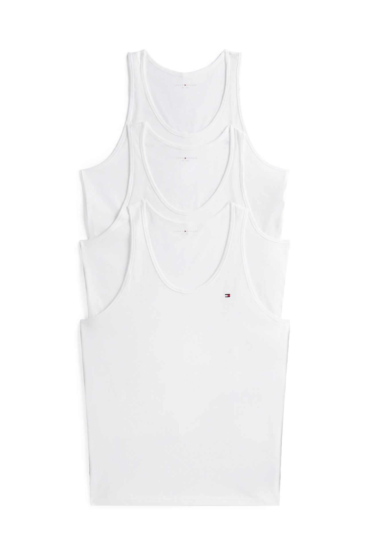 3-PACK ROUND NECK TANK TOPS WHITE 7