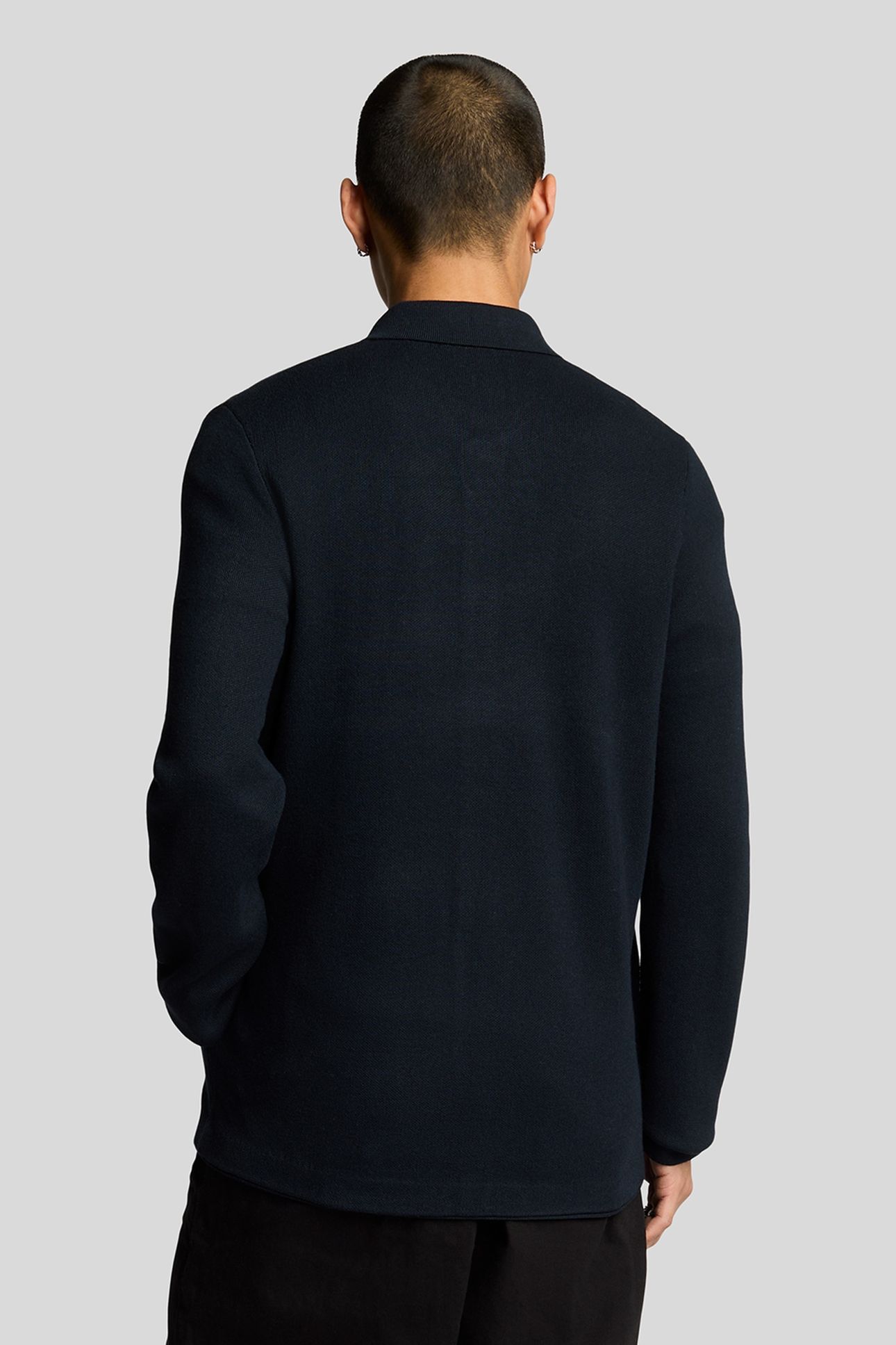 TONAL EAGLE DOUBLE KNIT SHIRT DARK NAVY 3