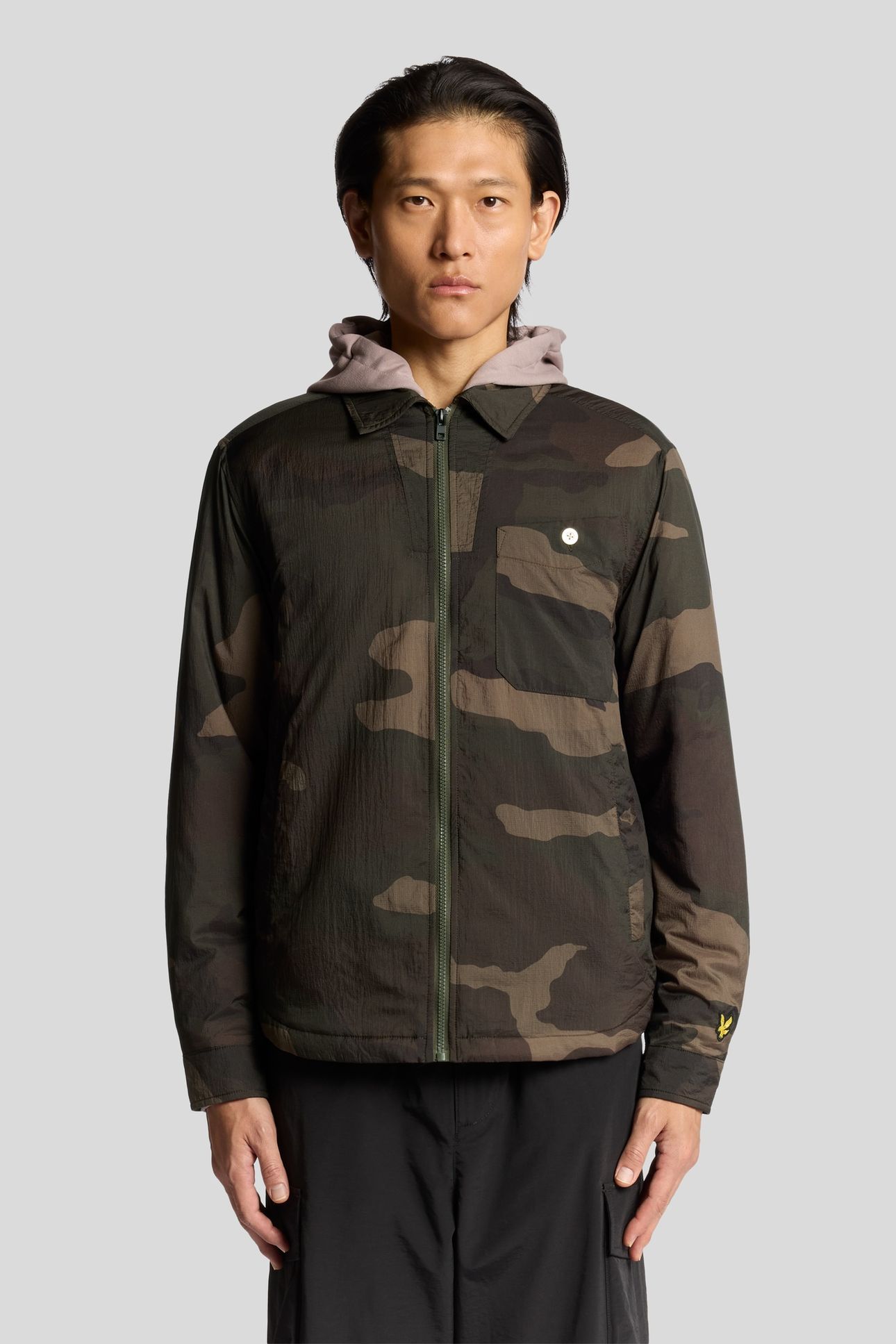 INSULATED CAMOFLAGE OVERSHIRT GREY TAUPE 1