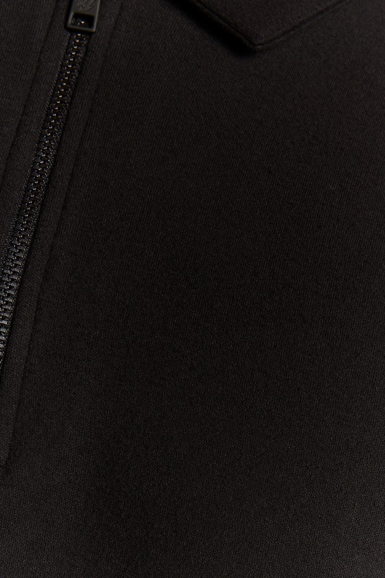 INTERLOCK ZIPPED POLO SHIRT JET BLACK 6