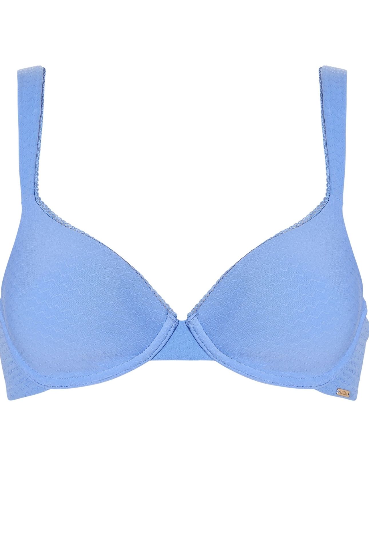 BRA TSHIRT LINDSEY ZIGZAG CORNFLOWER BLUE 1