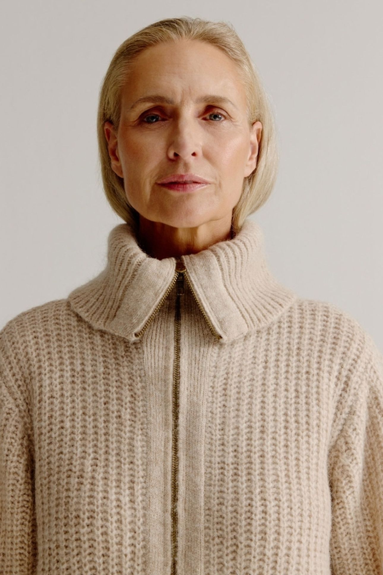 LIAM CARDIGAN LIGHT KHAKI 4