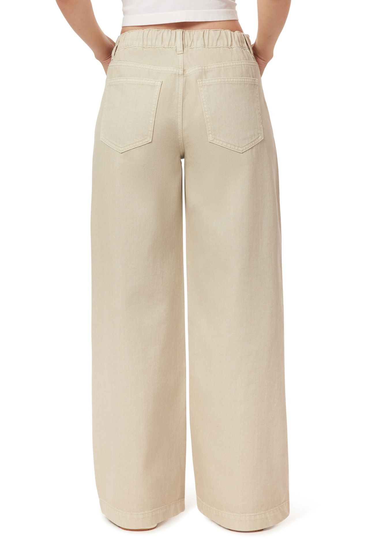 DRAWSTRING WIDE LEG OYSTER GRAY 4