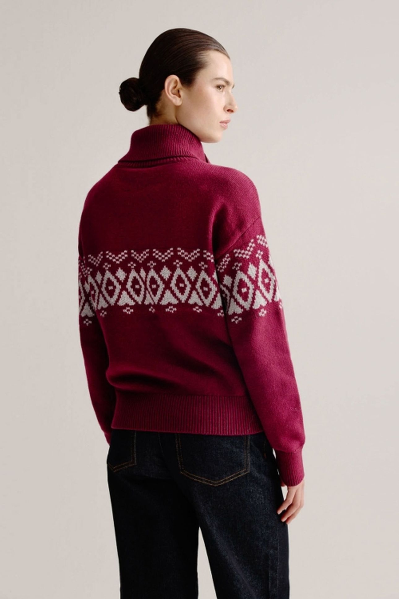 LYDIA SWEATER GREY PRINT 3