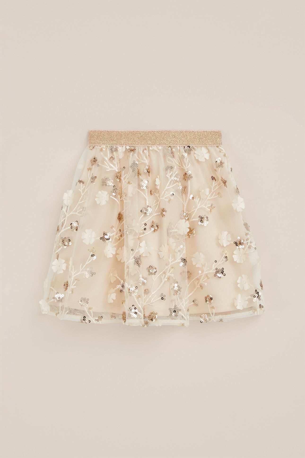 SKIRT MINI LENGTH BEIGE 3