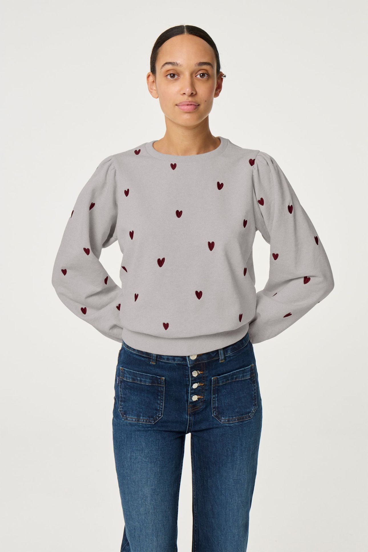 DINA SWEATER GREY MELANGE 1