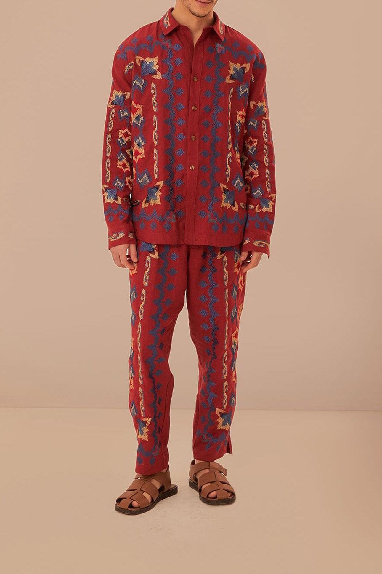 FLORAL EMBROIDERY JACQUARD SHIRT 3