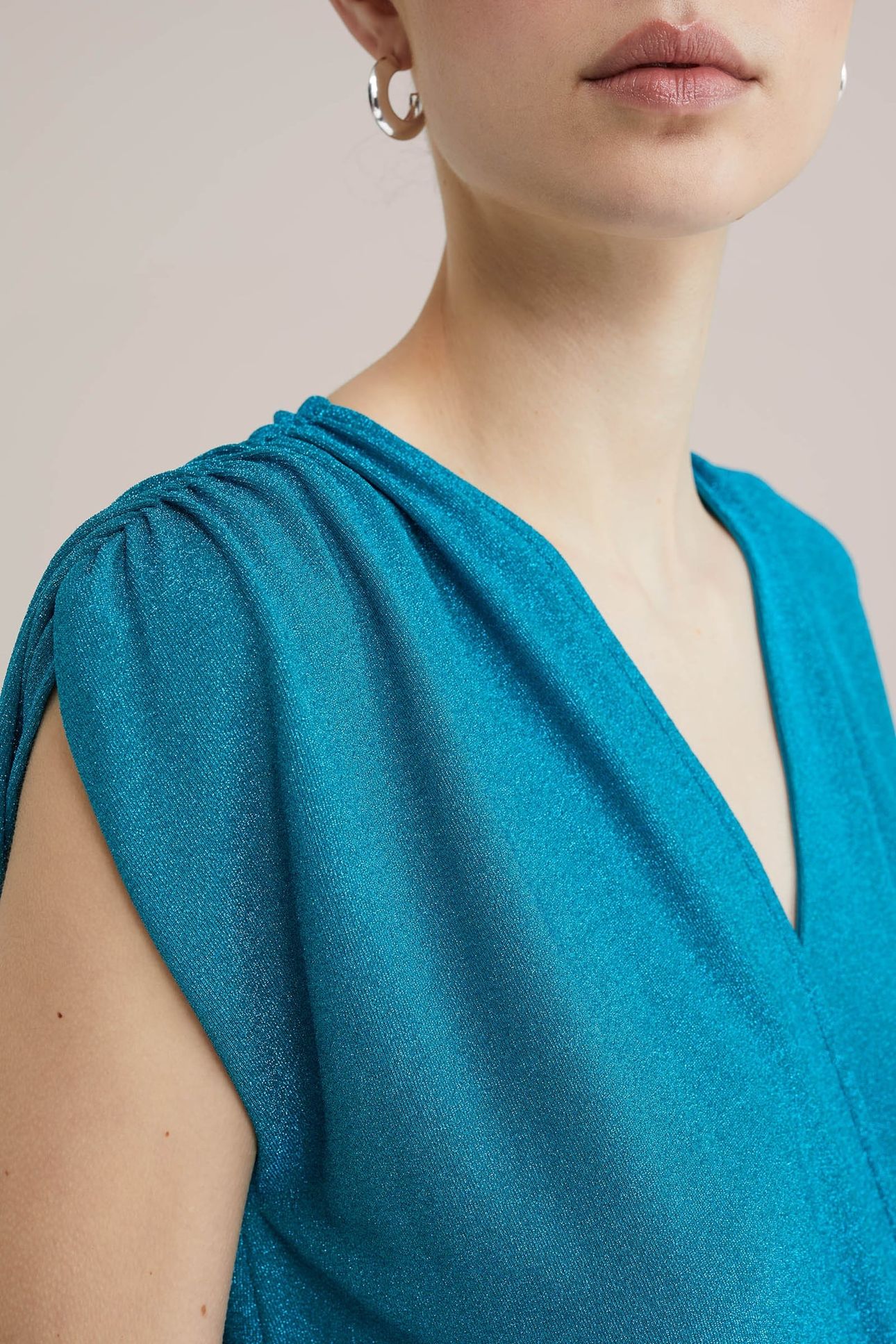 DRESS MID LENGTH BLUE 6