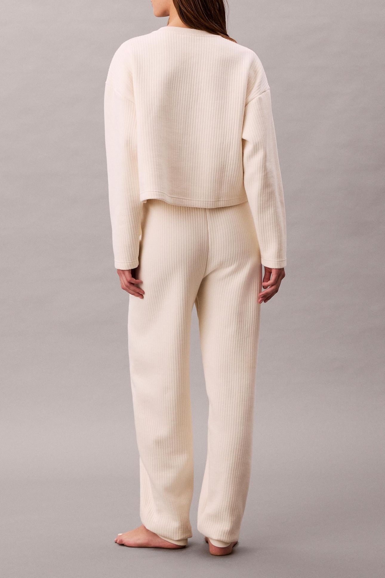 QUILTED JOGGER IVORY 2