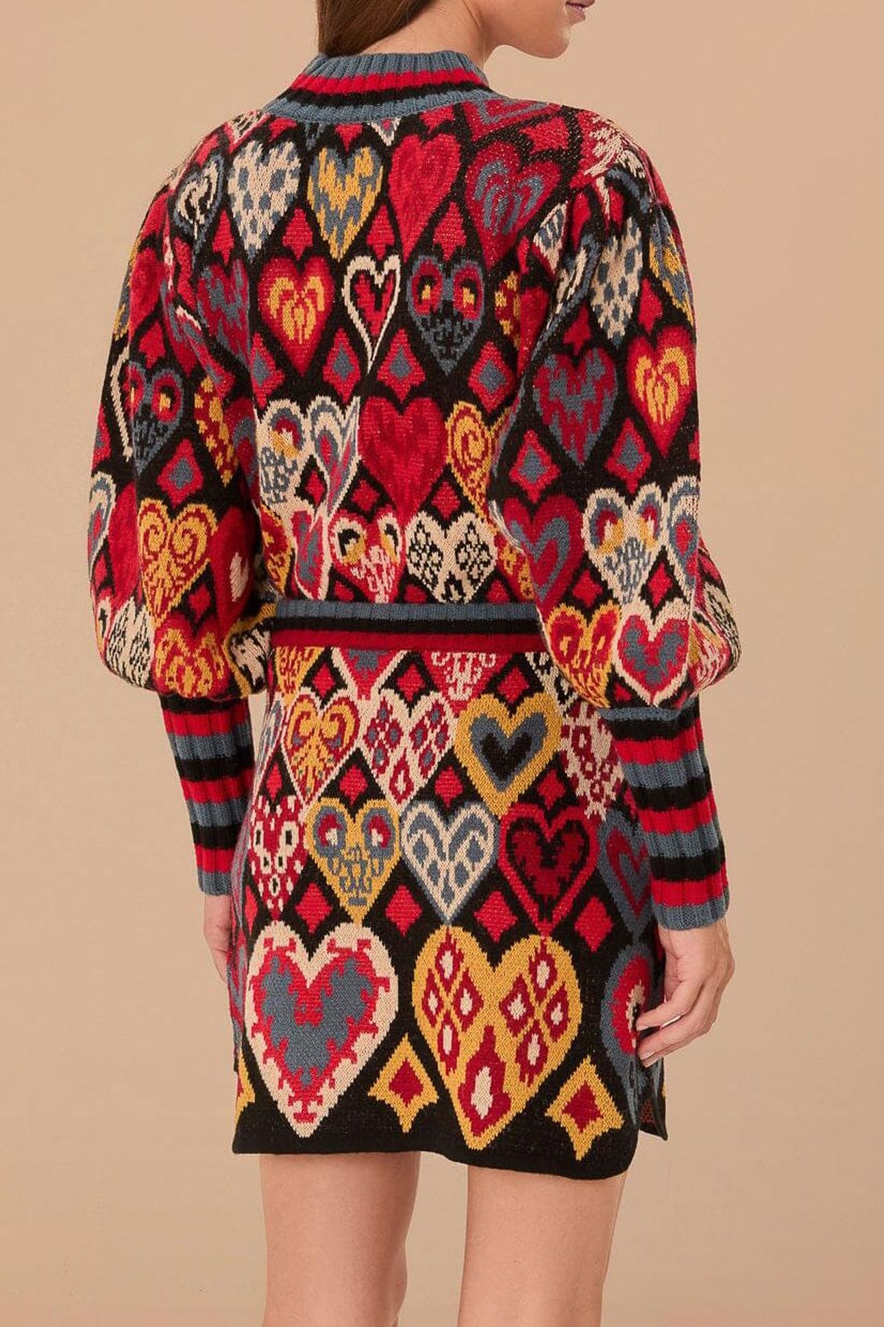 HEARTS IKAT KNIT SKIRT 3