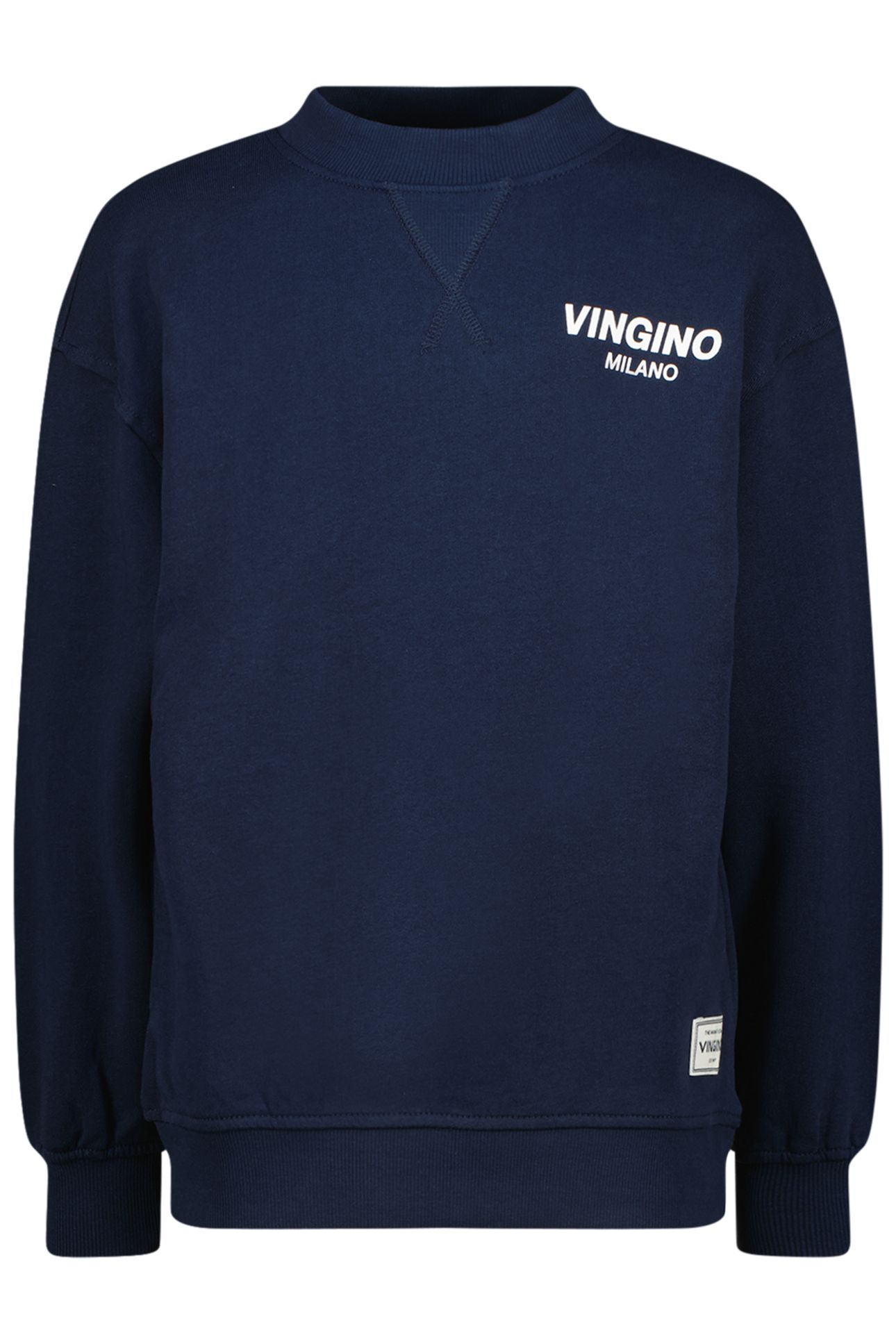 BOYS CREWNECK BASIC SWEATER DARK BLUE 1