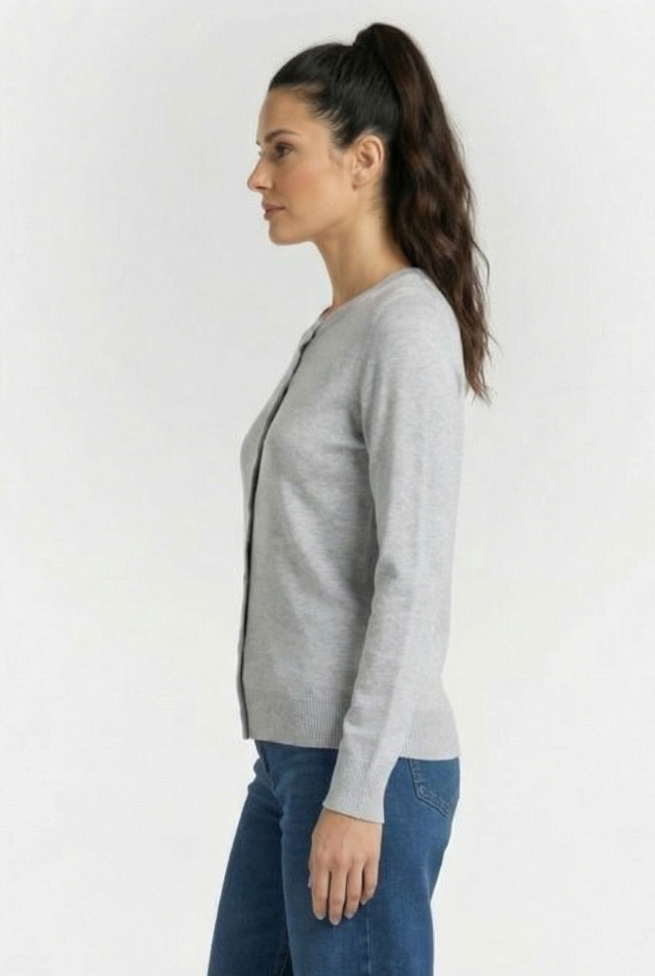 S.OLIVER CARDIGAN LIGHT GREY 3