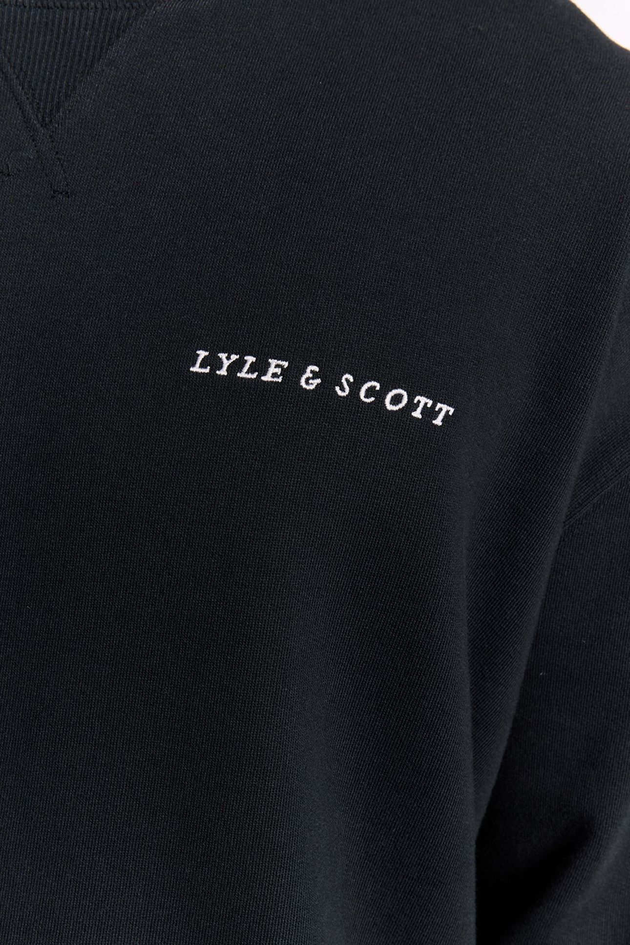 SCRIPT BRUSHBACK CREW NECK SWEATSHIRT DARK NAVY 3