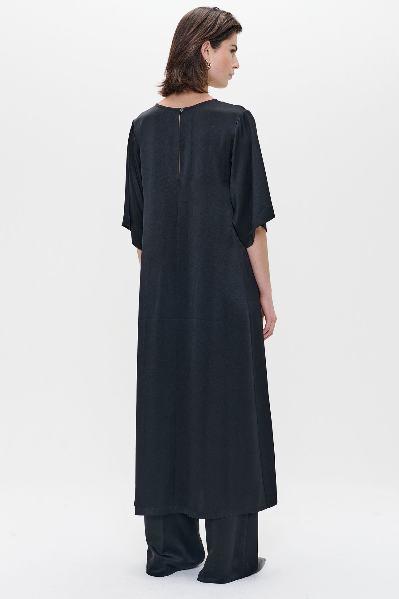 SATIN DRESS BLACK 5
