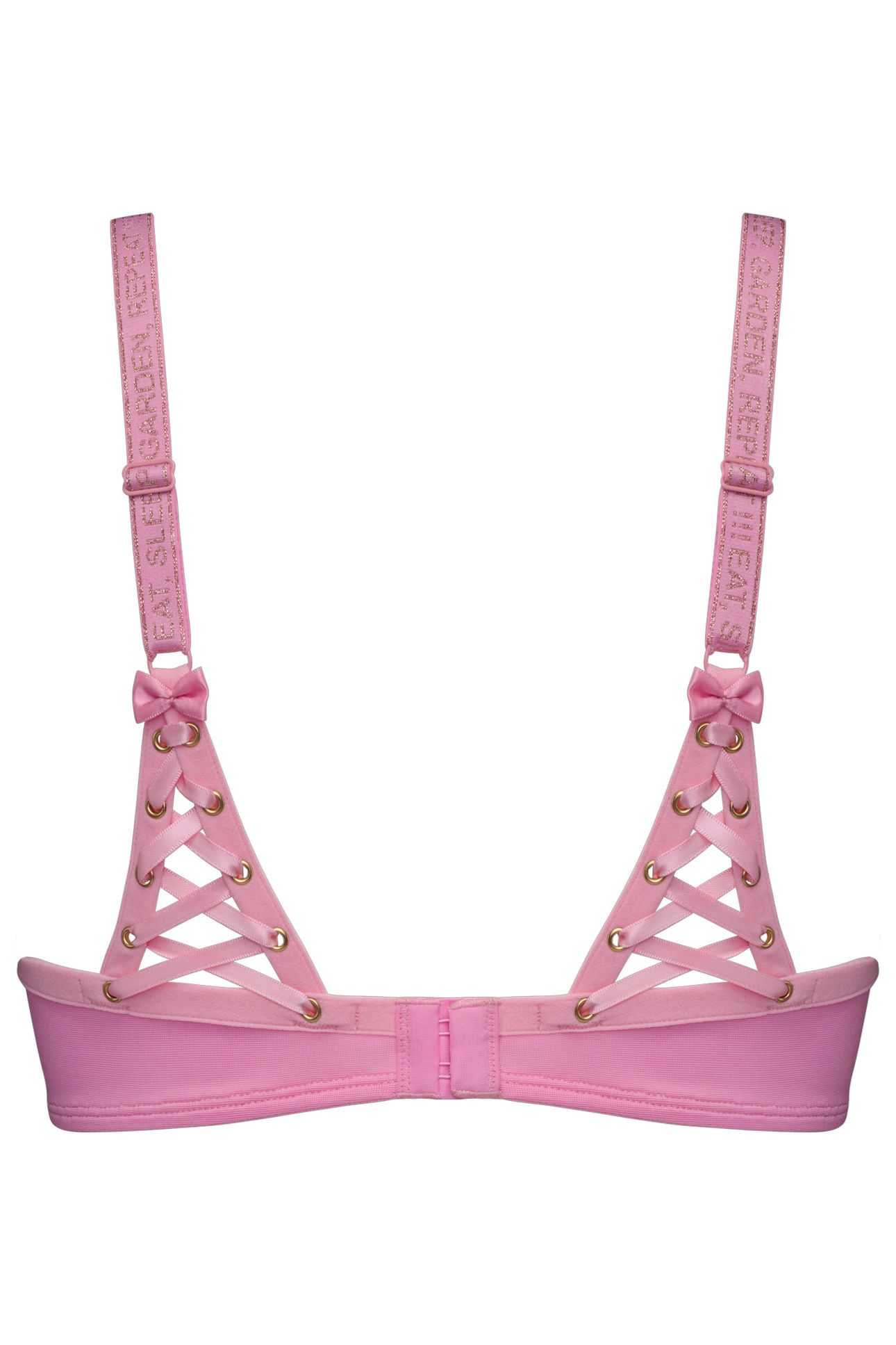 ROCOCO ROYAL PINK AND GOLD BALCONY BRA 4