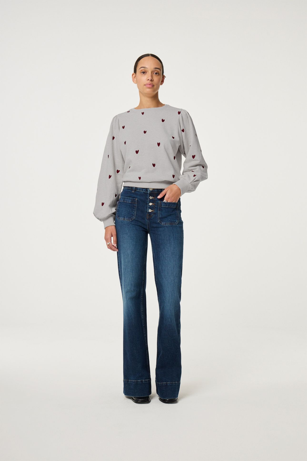 DINA SWEATER GREY MELANGE 2