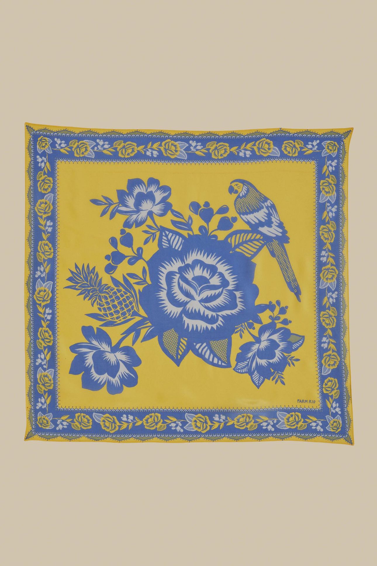 LACE GARDEM YELLOW SCARF 1