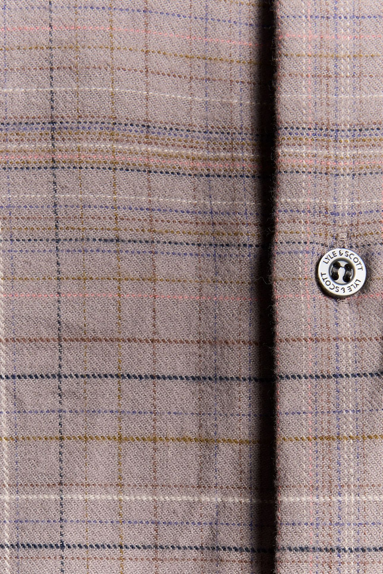 CHECKED FLANNEL SHIRT GULL GREY/BOTTLE BROWN 4