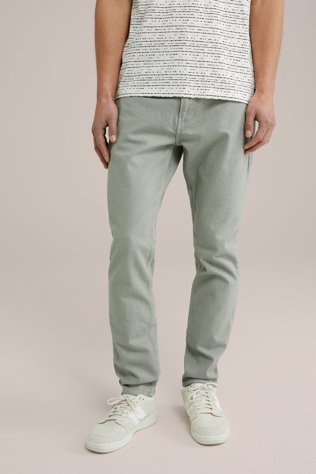 5-POCKET MID WAIST PASTEL GREEN 9