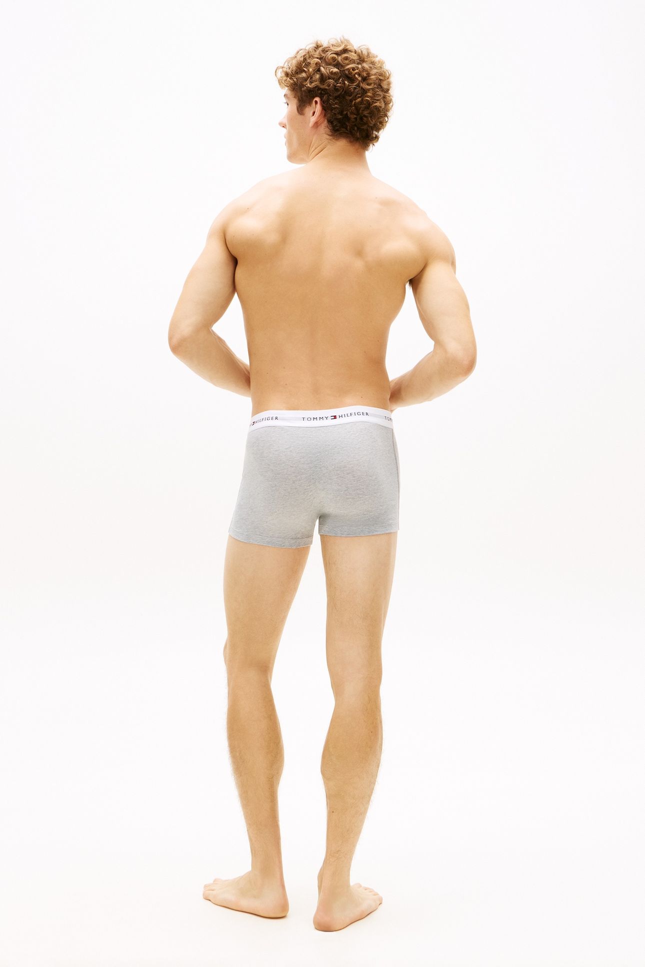 3-PACK LOGO TRUNKS GREY HEATHER/BLACK/WHITE 6