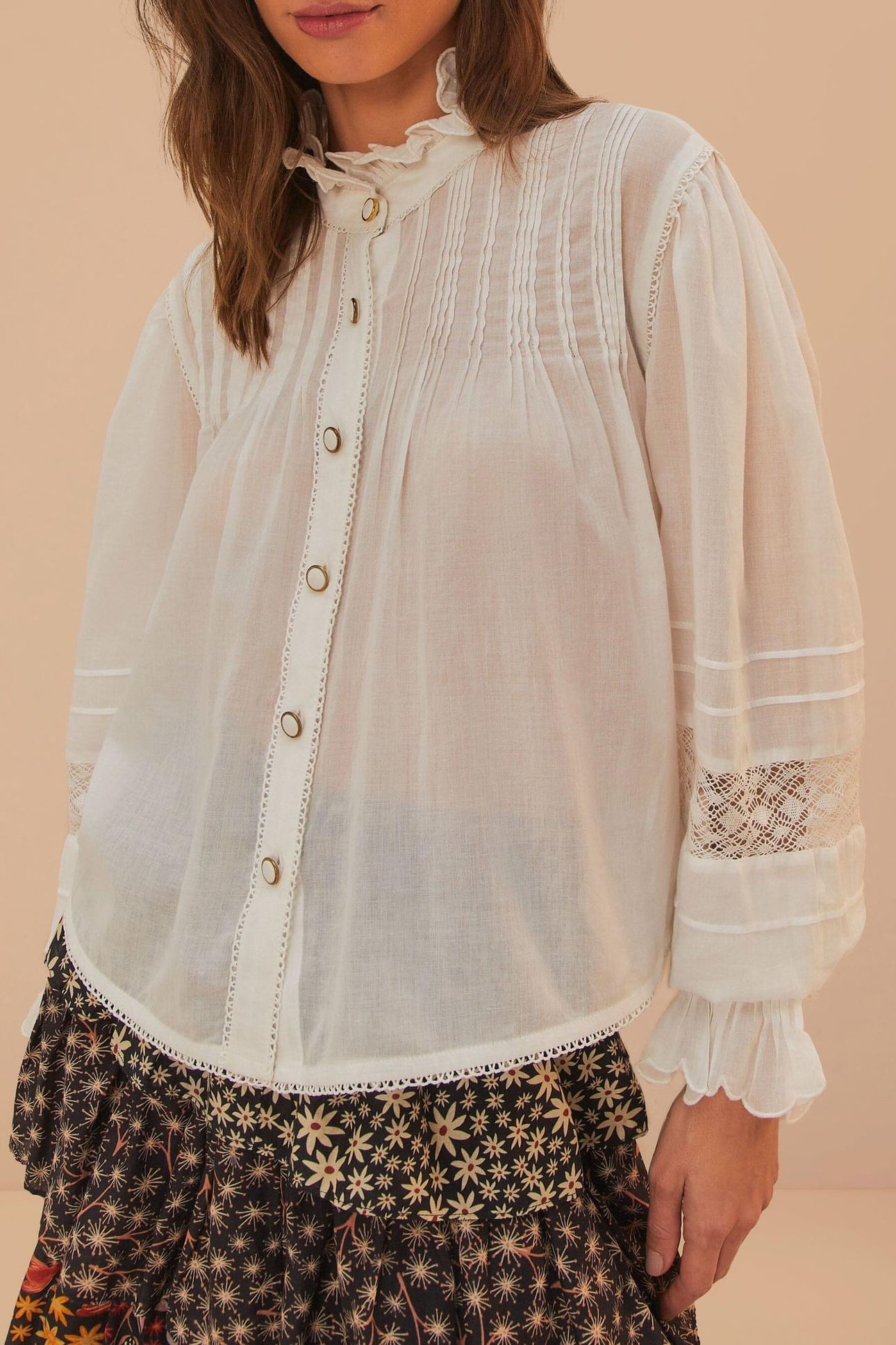 OFF-WHITE LONG SLEEVE BLOUSE 1