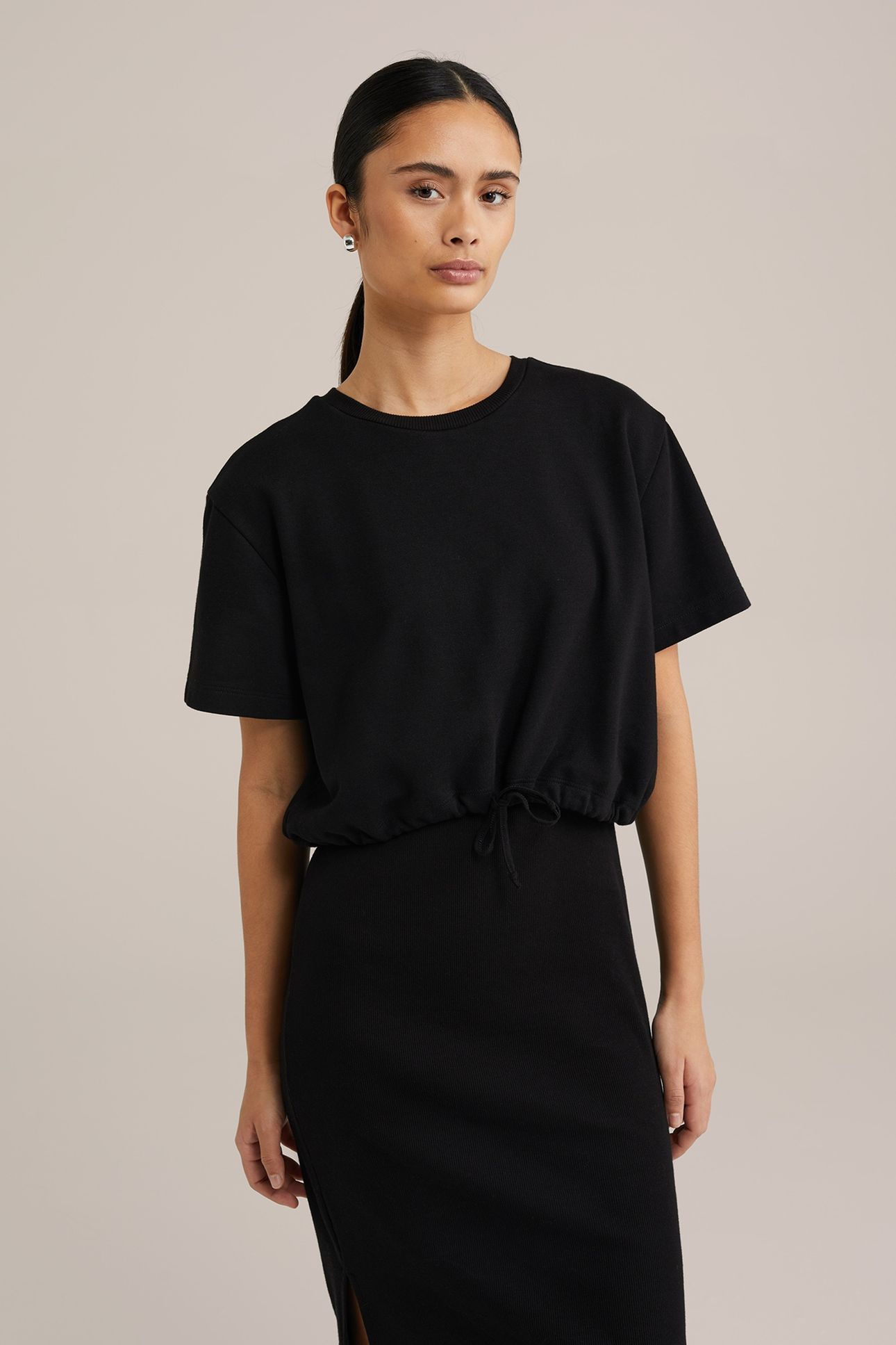 DRESS MID LENGTH BLACK 9