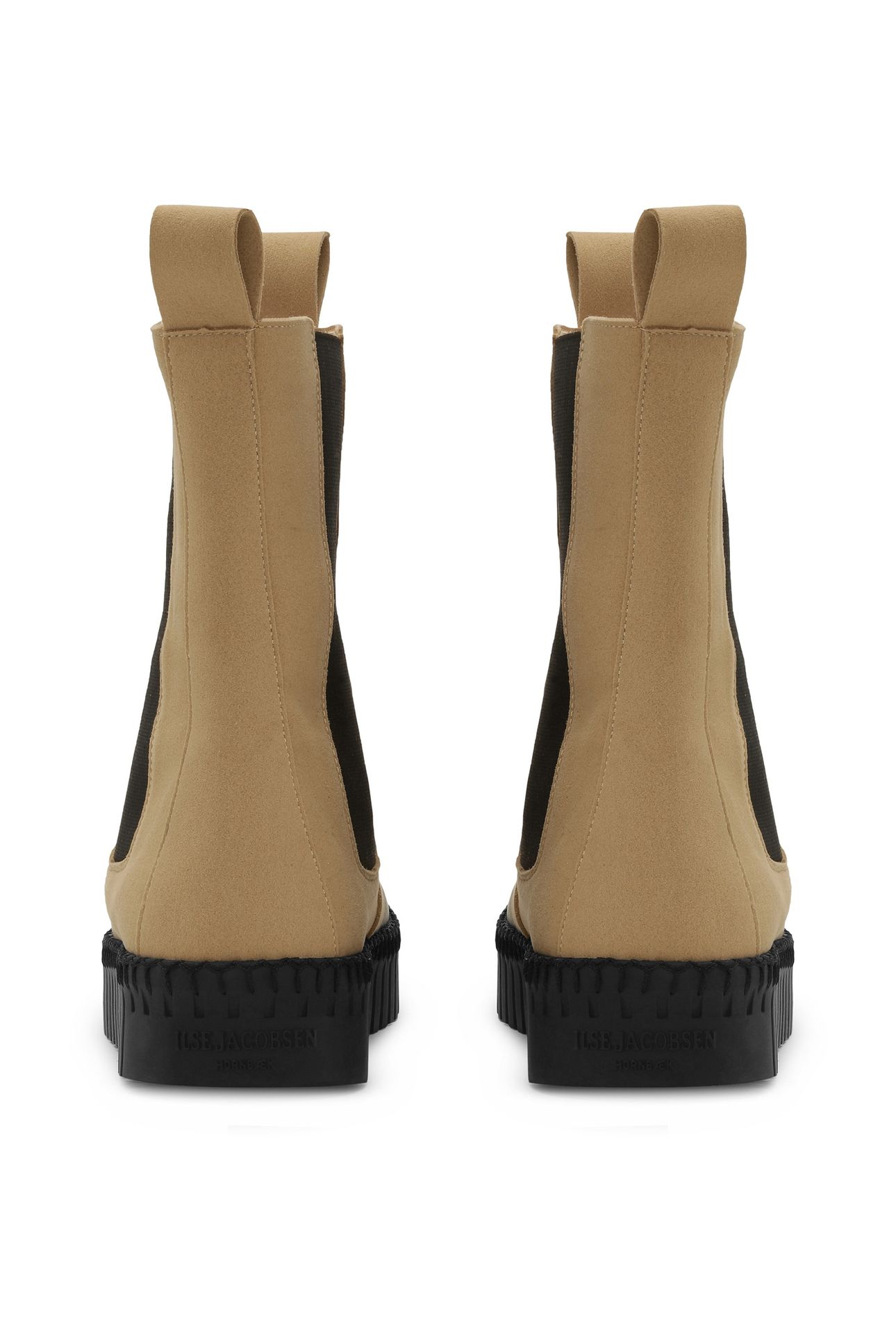 TULIP6298 CHELSEA BOOTS LATTE BLACK 6
