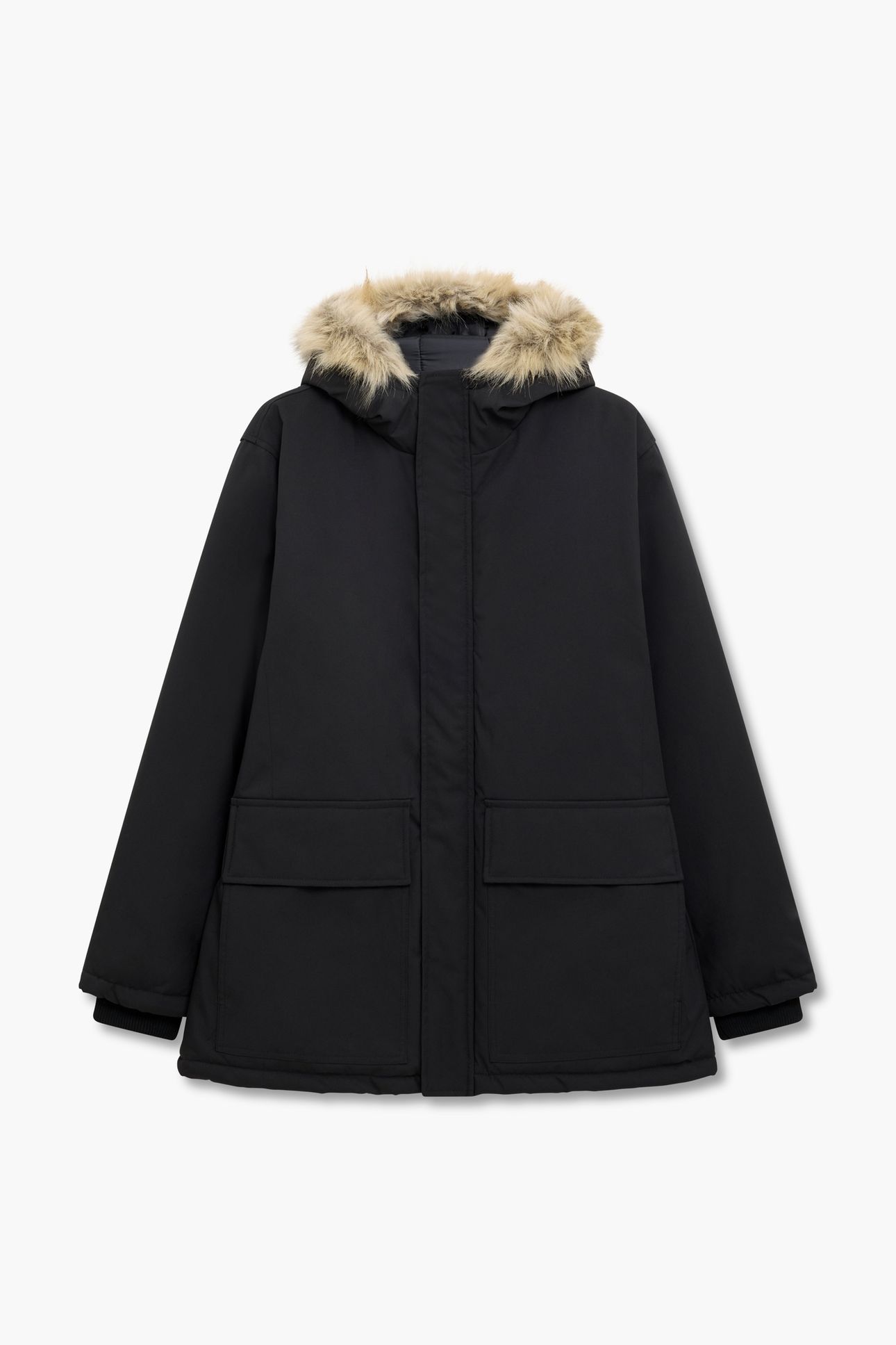 PARKA FUR L BLACK 1