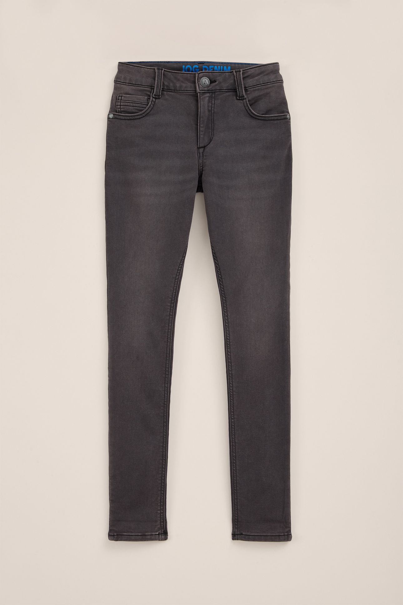 5-POCKET MID WAIST DARK GREY 9
