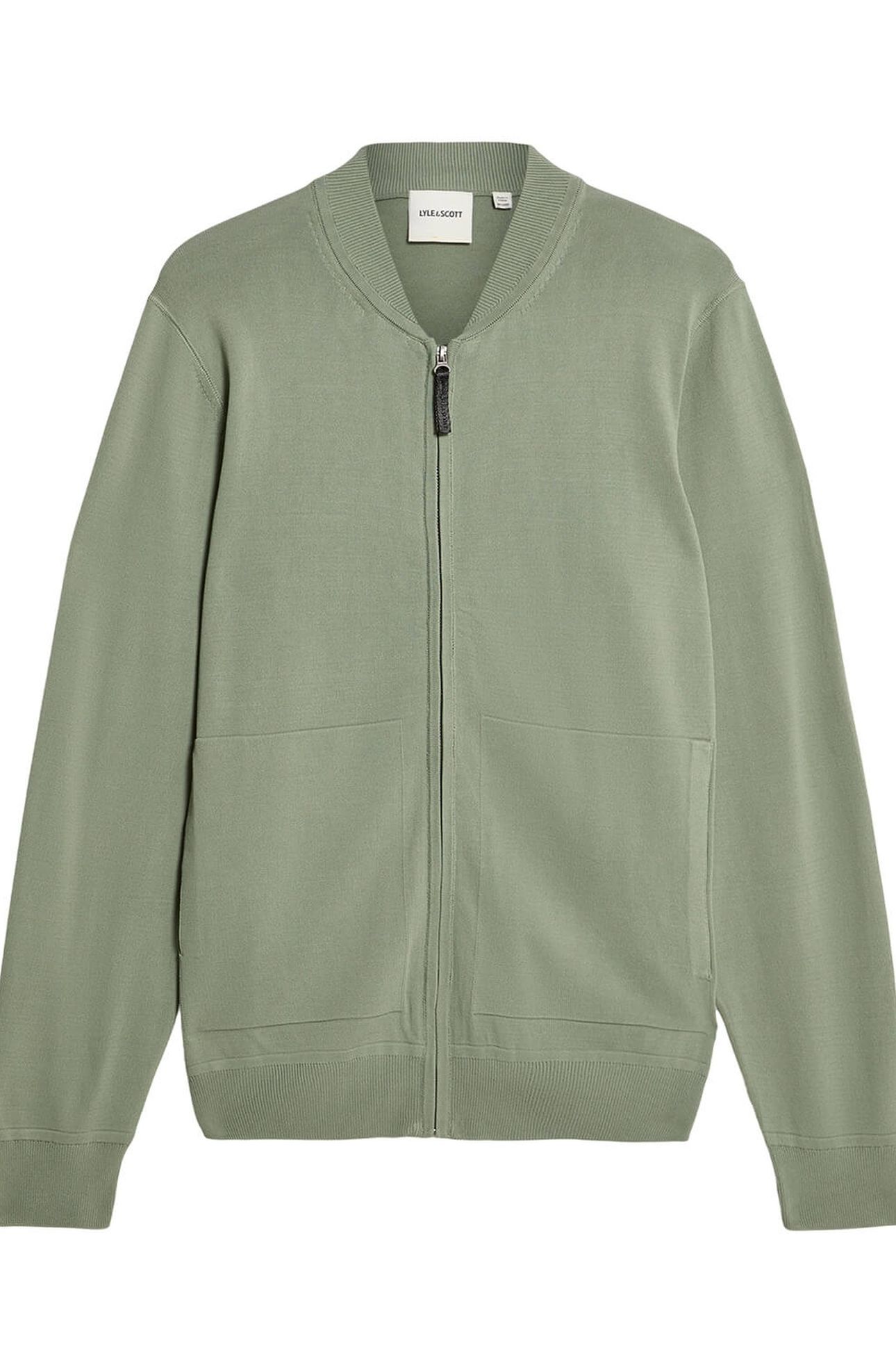 CARGO BOMBER COLLAR CARDIGAN WASHED SEAWEED 5
