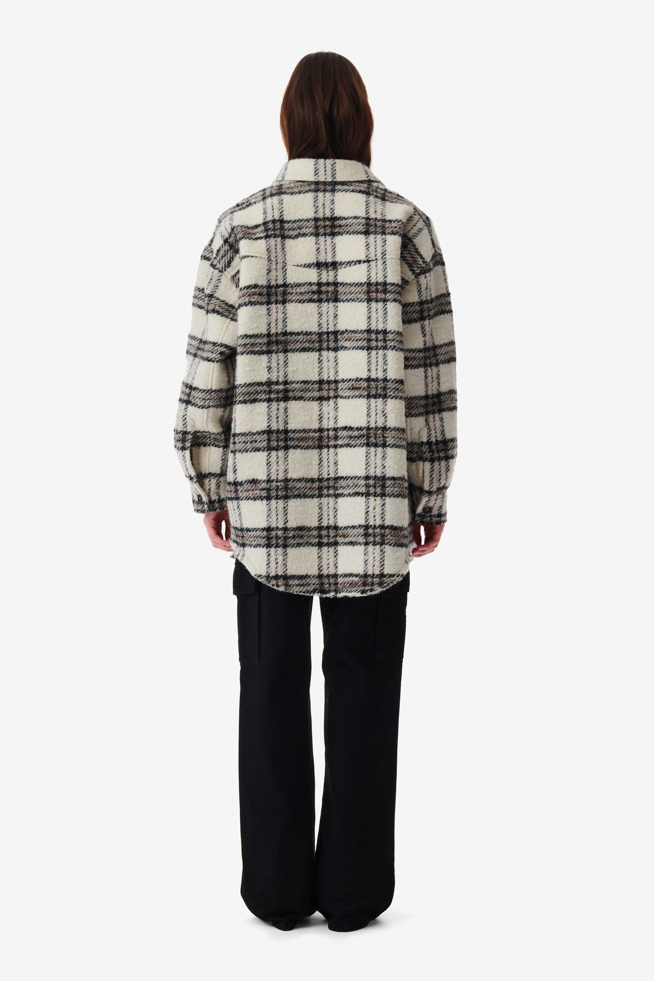 BIELO OVERSHIRT ECRU/BLACK/GREY 2