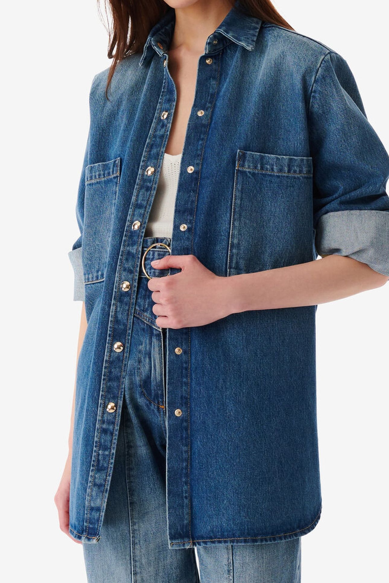 PAMPELO SHIRT MID BLUE USED 1