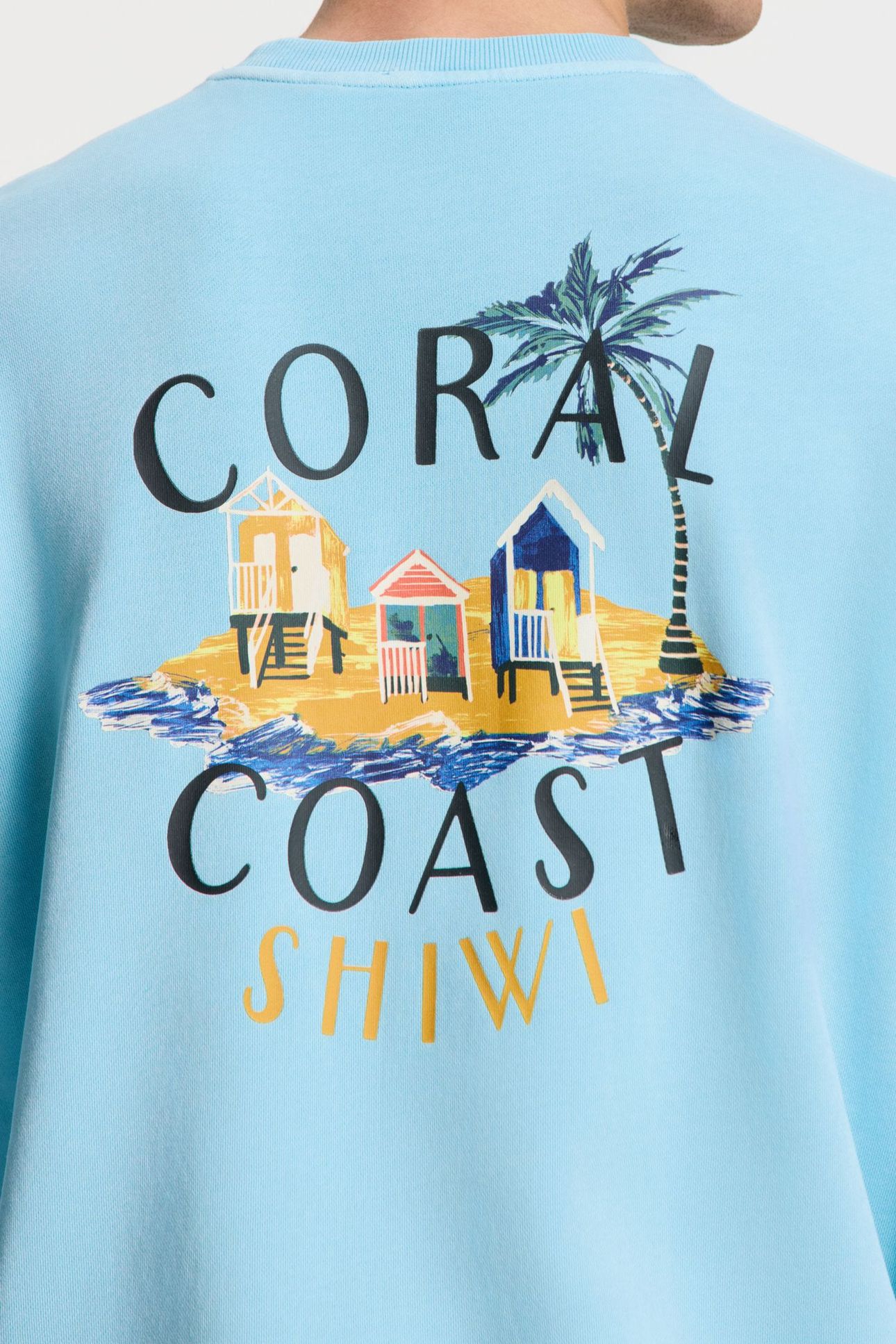 KYLE RELAXED FIT SWEAT SKETCHED ISLAND BLUE SKY 3