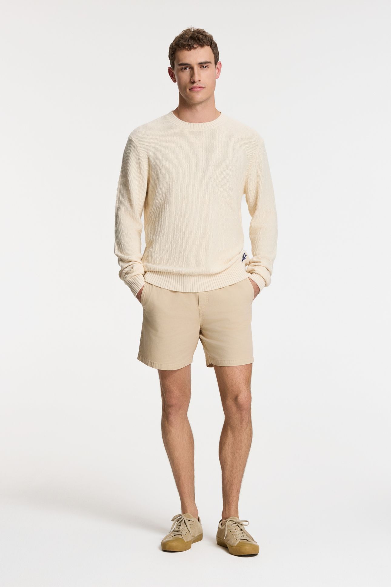 PALMER PULLOVER SOLID BEIGE 2