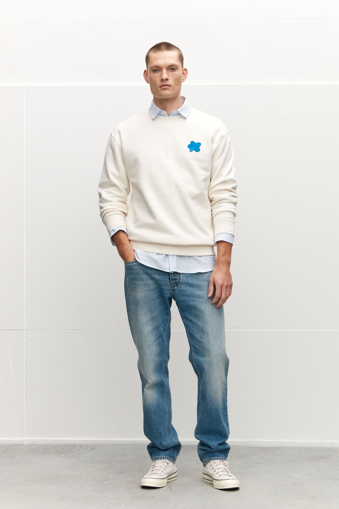LPATCH SWEATER OFF WHITE 2