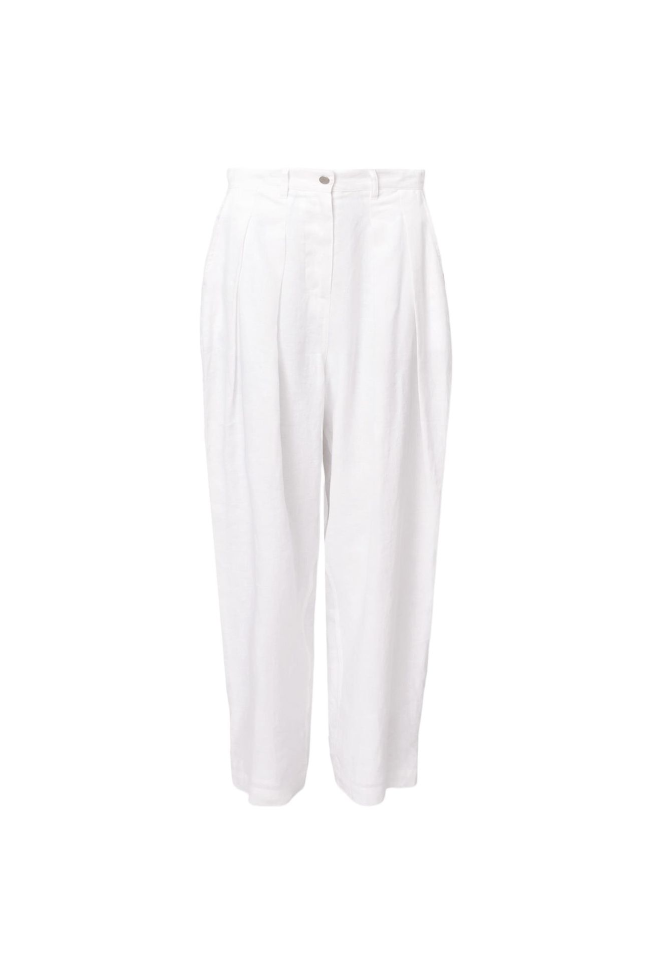BECCA LINEN TROUSER ANTIQUE WHITE 1