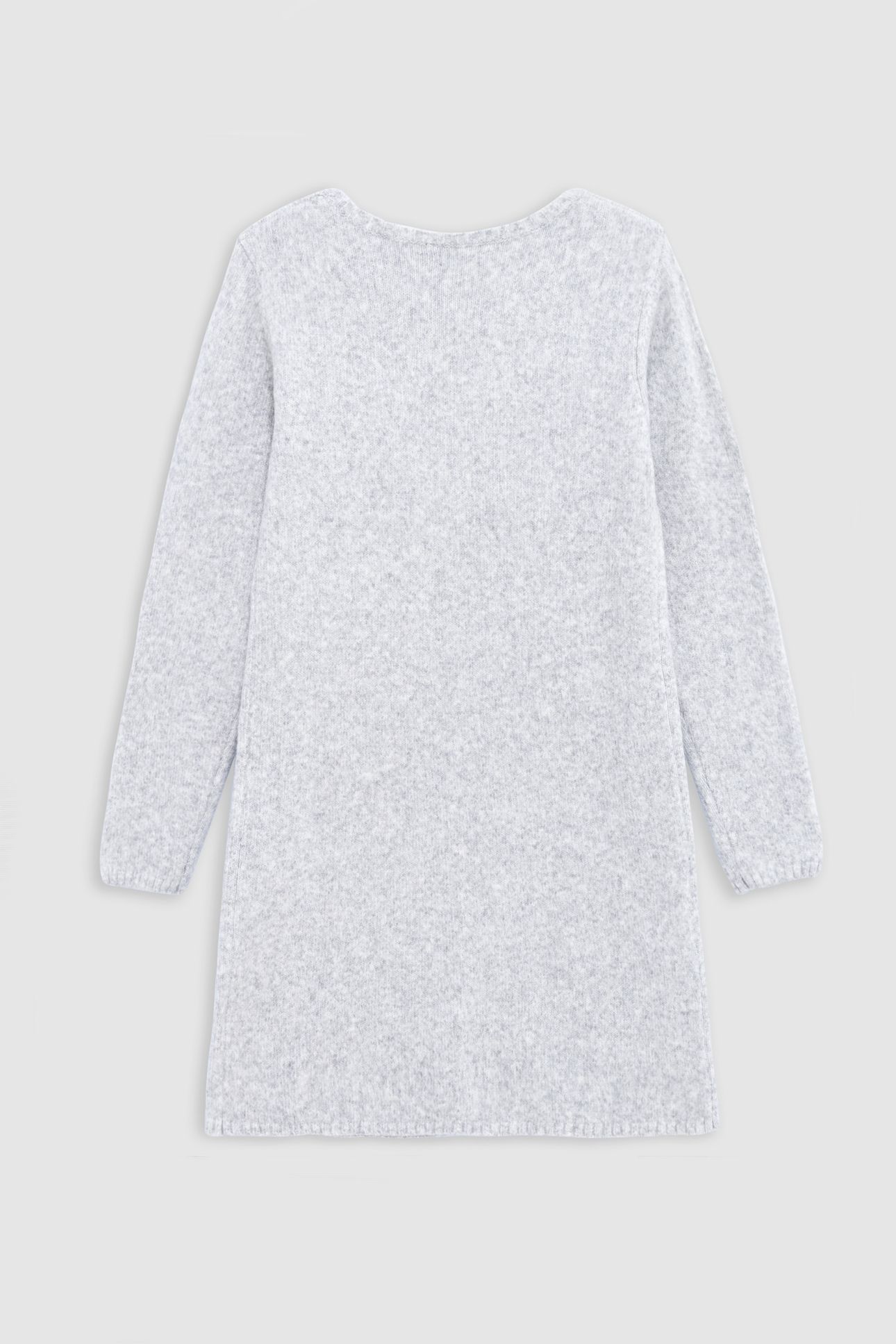 GIRL'S GREY KNIT SWEATER DRESS 2