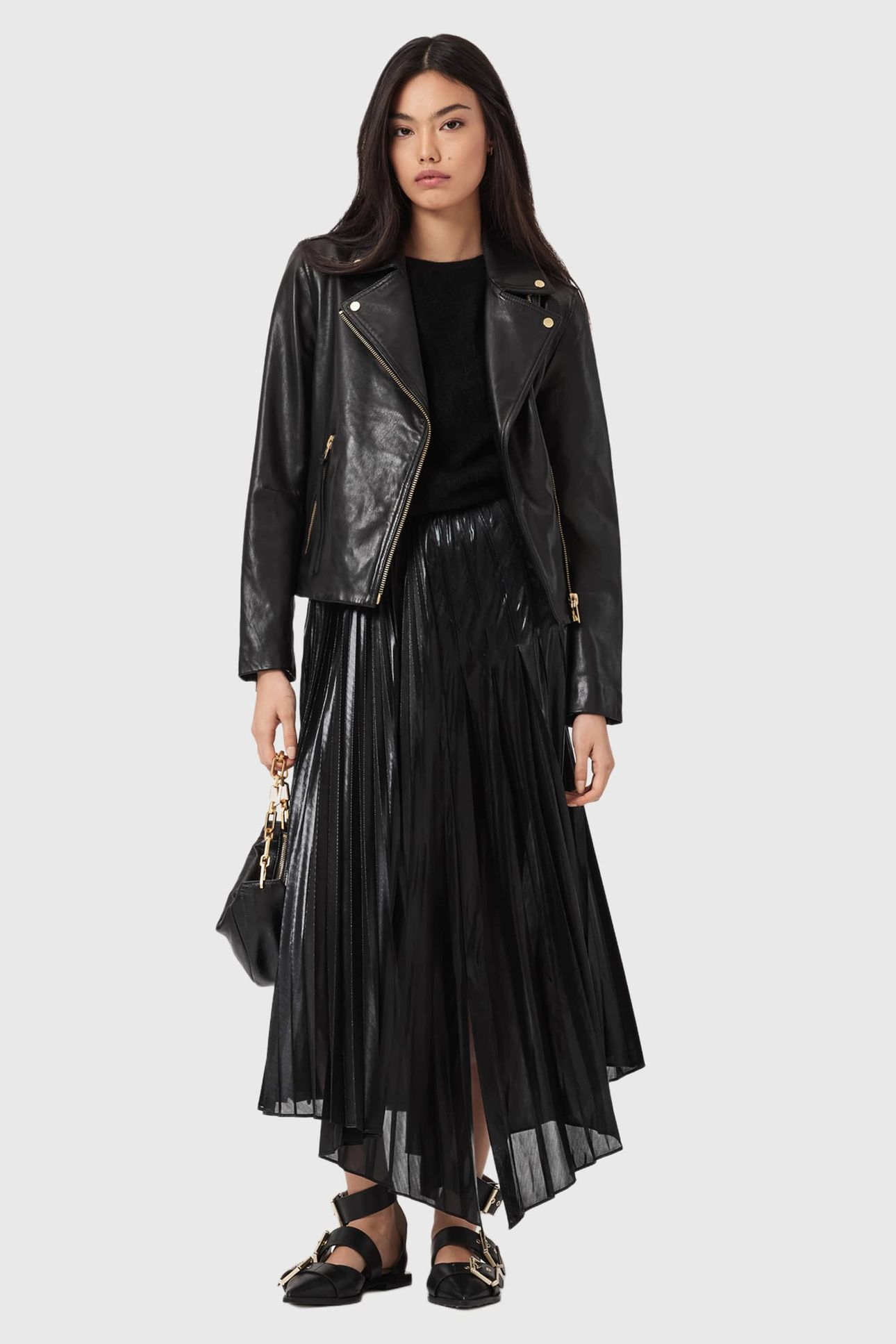 JAX SKIRT METALLIC BLACK 3