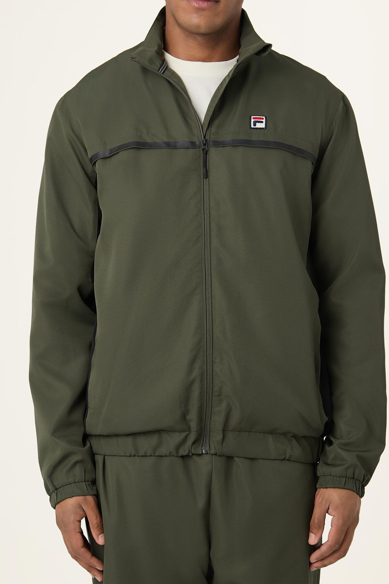 SAN SIRO REGULAR BLOCKED WOVEN TRACK JACKET BLACK 1