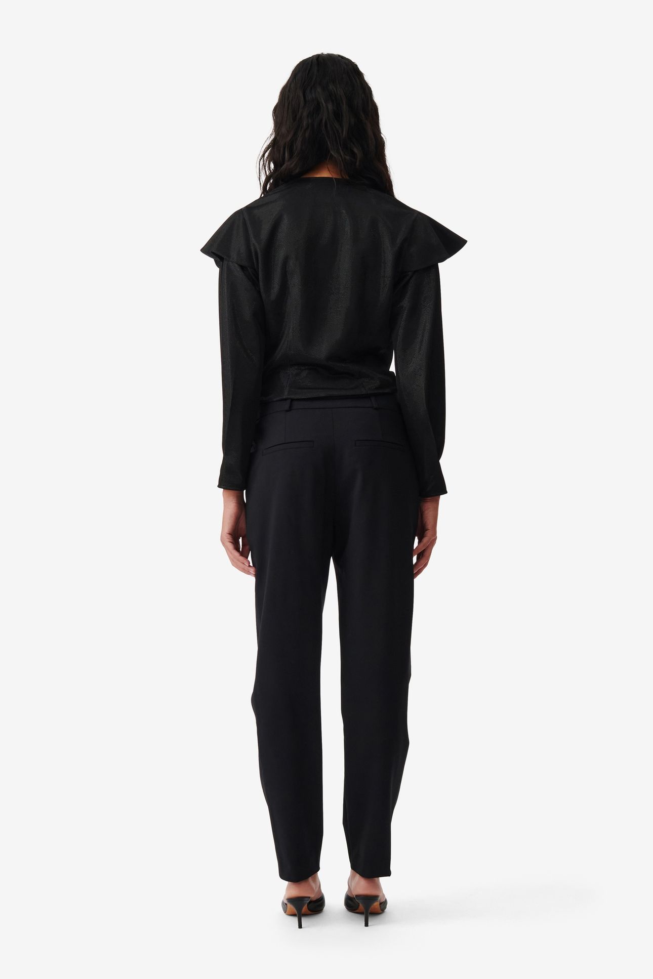 MARISSA TOP SHINY BLACK 2