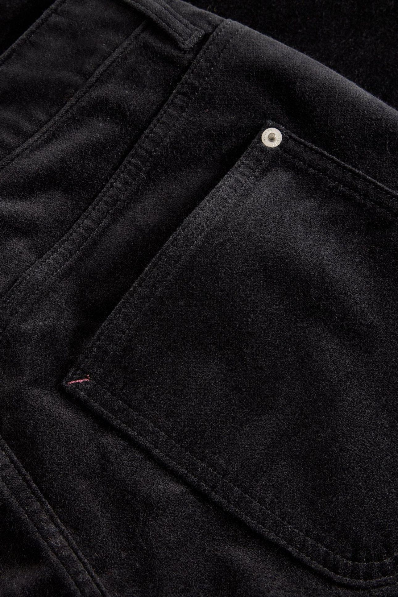 TIA VELVET WIDE LEG CROP PURE BLACK 4