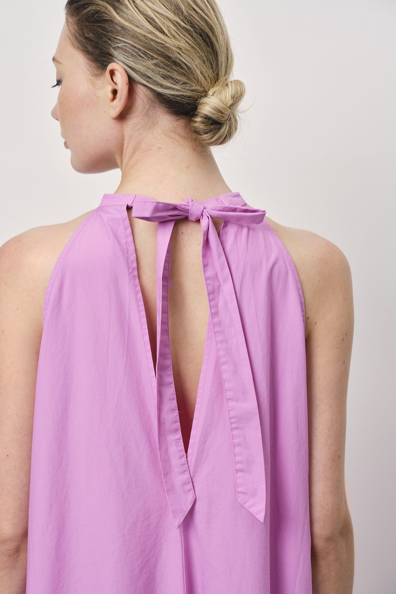 ISADORA MAXI HALTER DRESS HYPER BLUSH 2