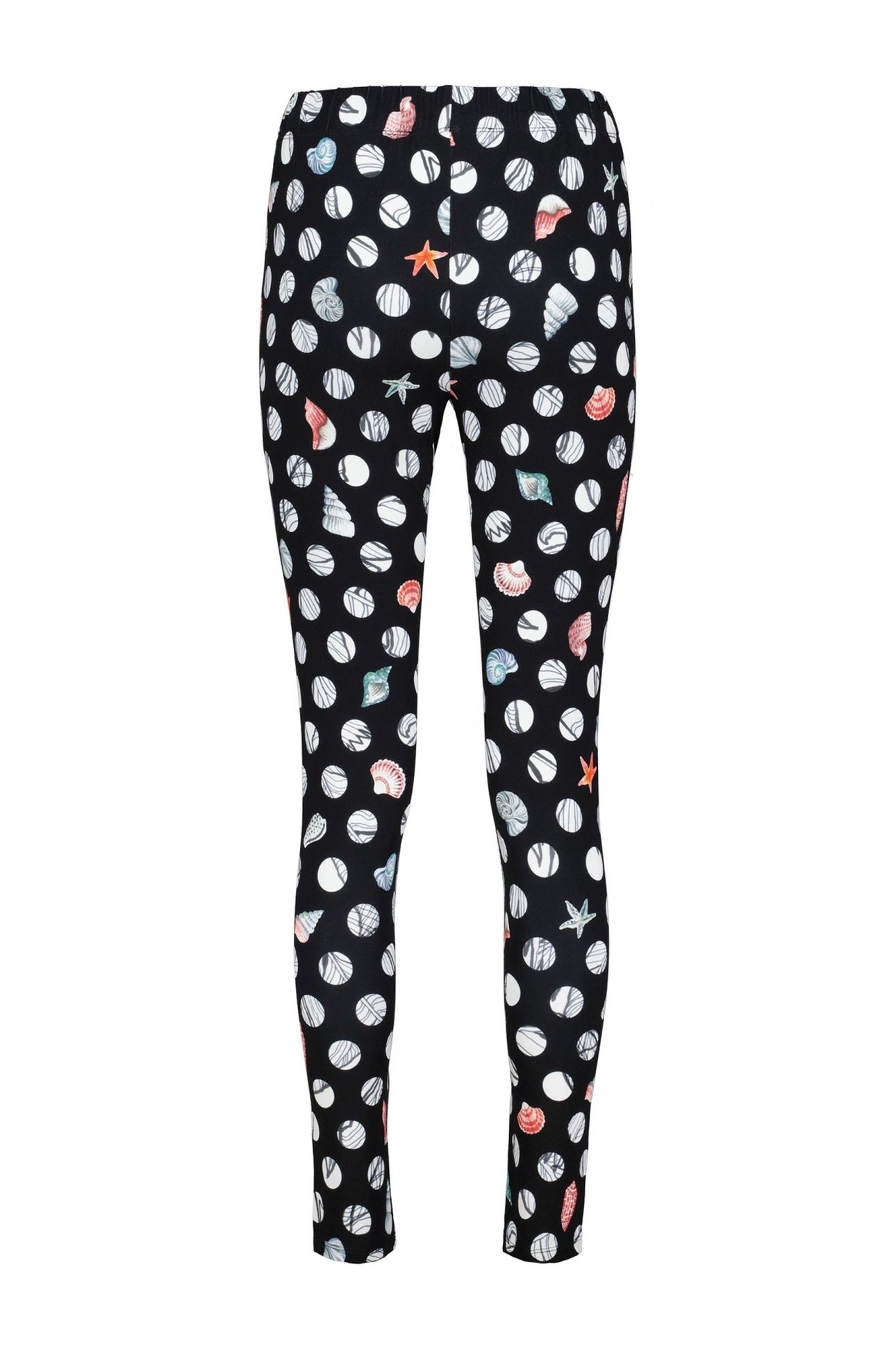 BASIC LEGGING IN BLACK WITH CORAL COVE PRINT 5