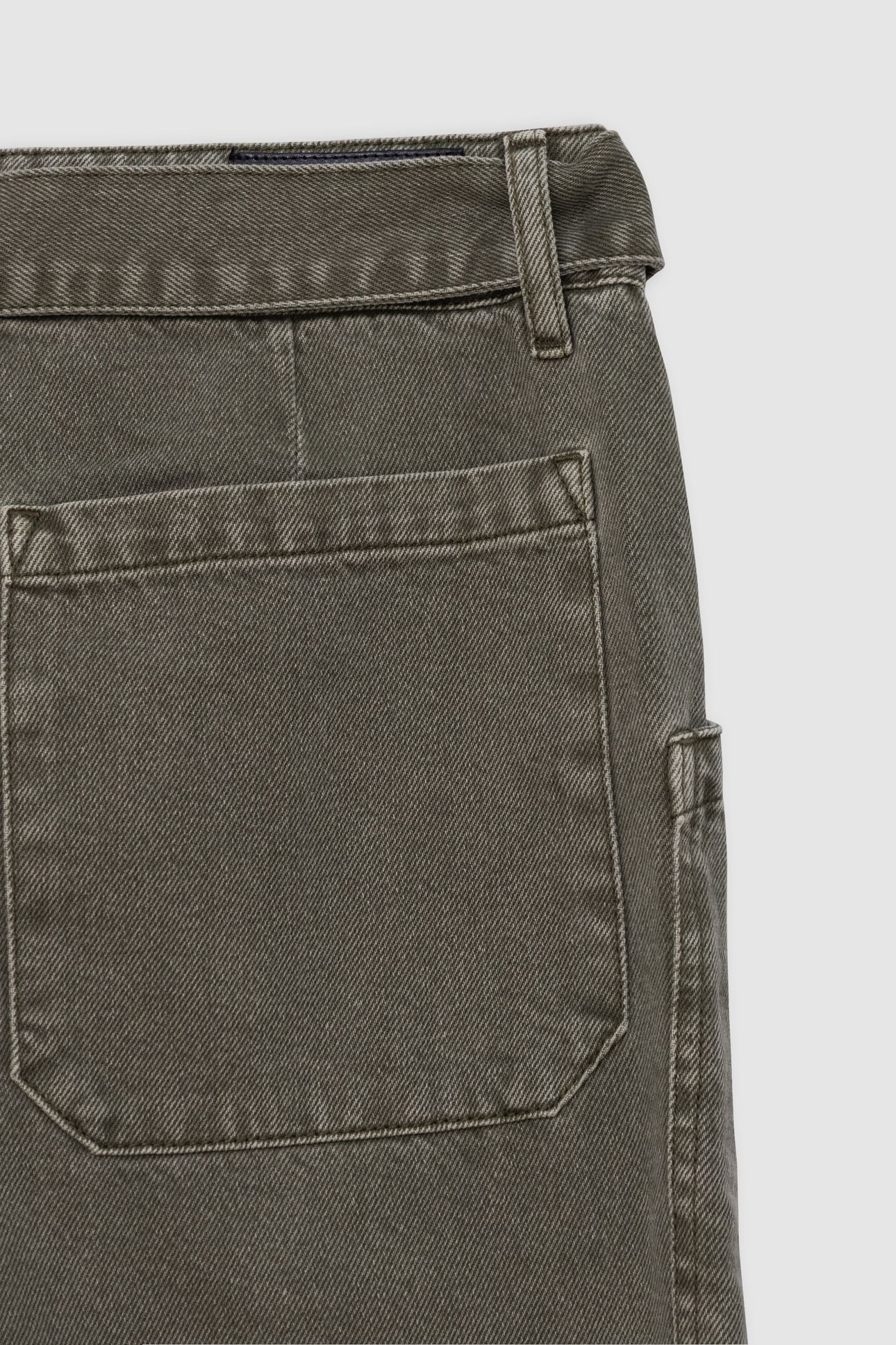 FADED KHAKI BATTLE JEANS WITH CARGO POCKETS 6