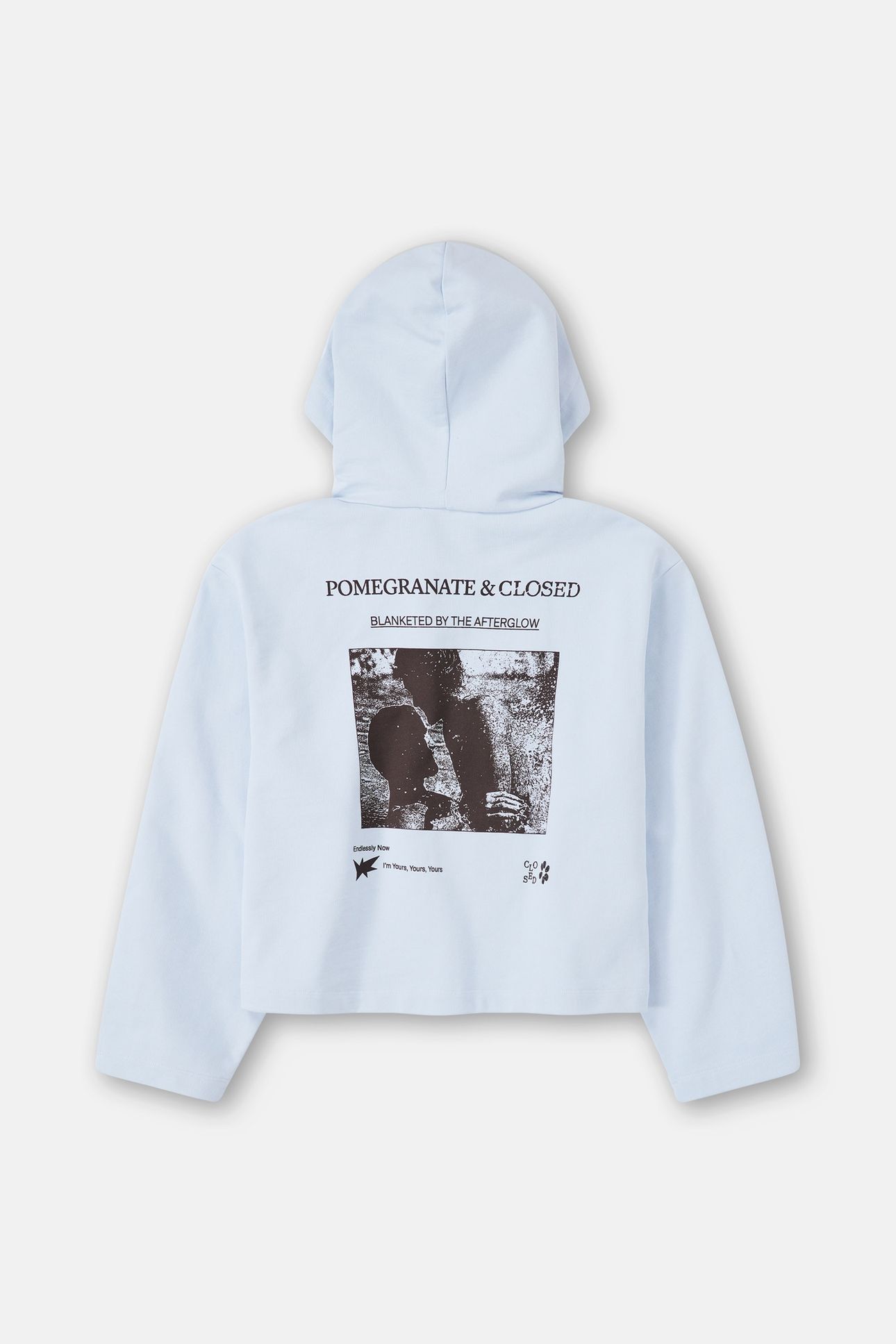 CROPPED HOODIE T-SHIRTS SOFT BLUE 6