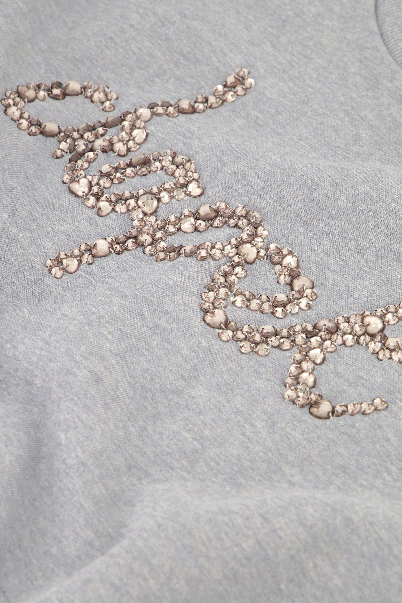 TERRY RHINESTONE SWEATER DARK GREY MELANGE 5