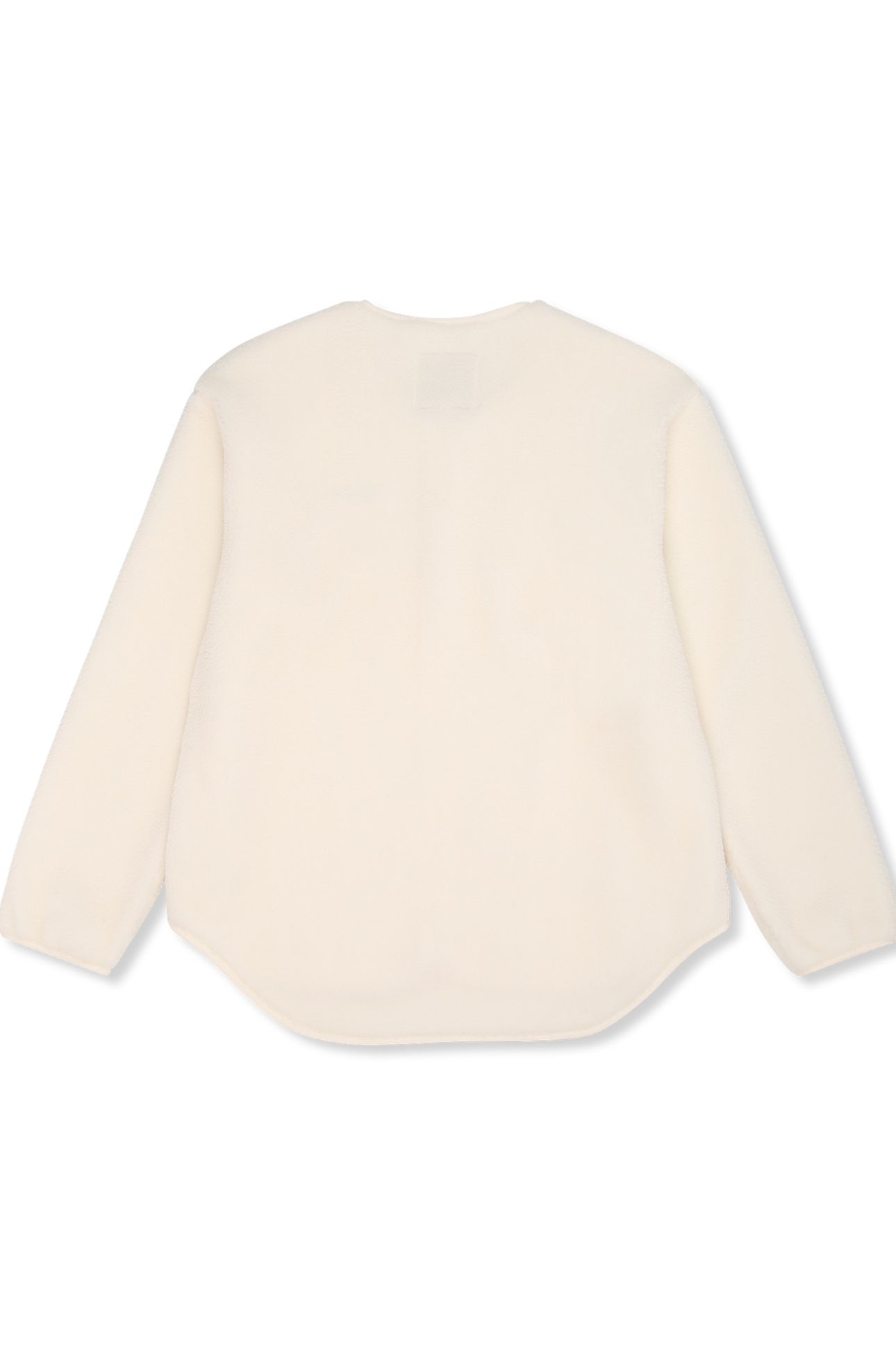 CASSIANO RELAXED TEDDY FLEECE JACKET EGRET 4