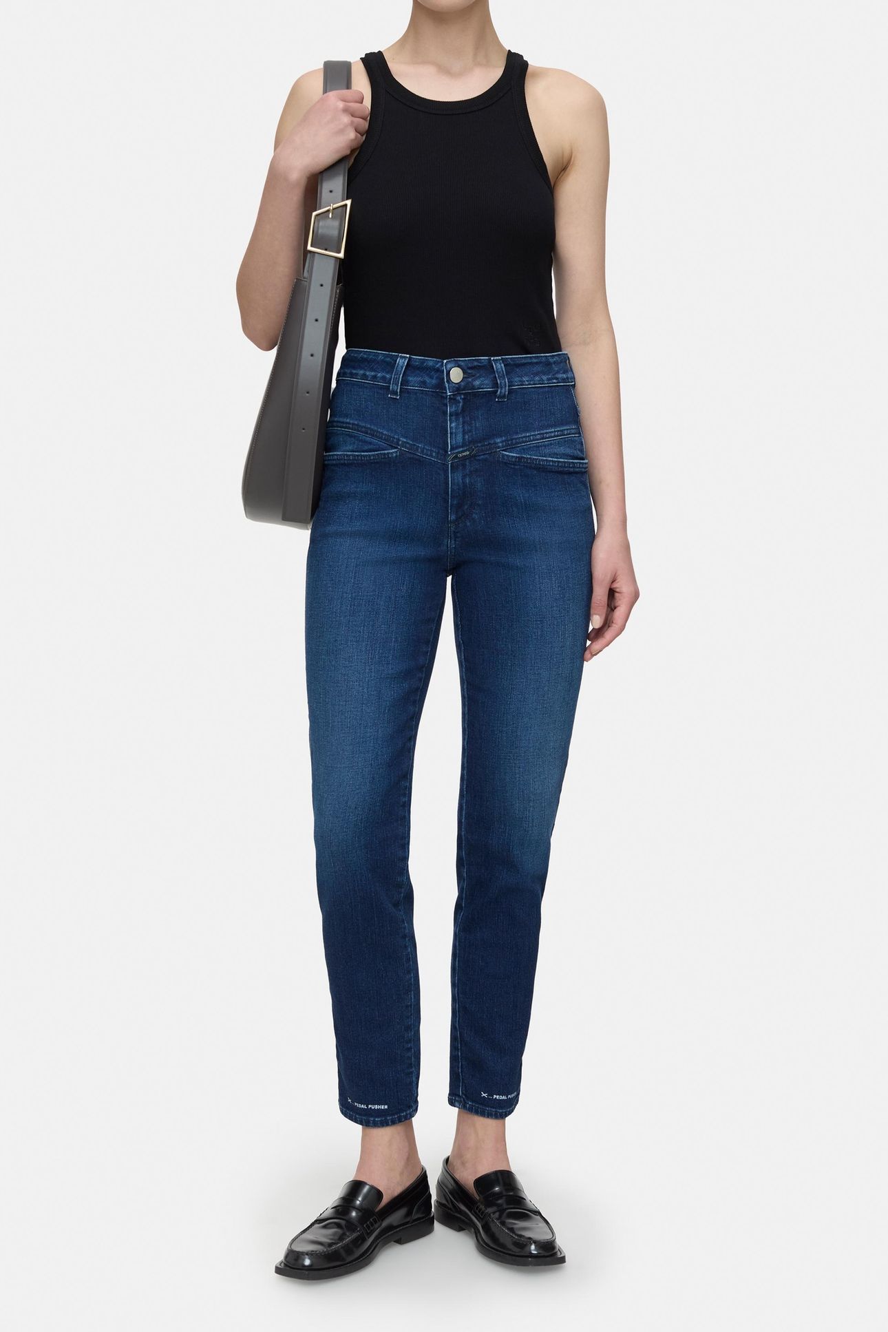 PEDAL PUSHER JEANS DARK BLUE 5