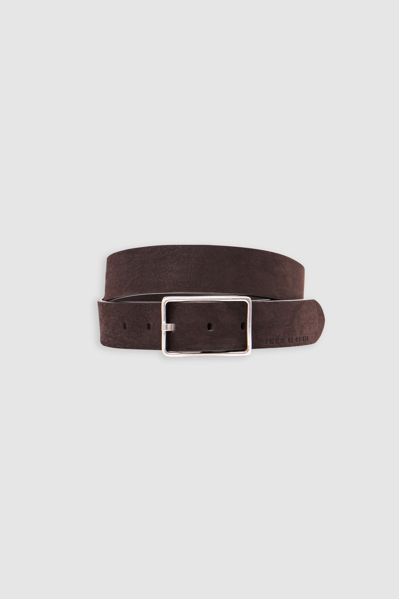BROWN BELT IN CERTIFIED LEATHER FOR MEN 1